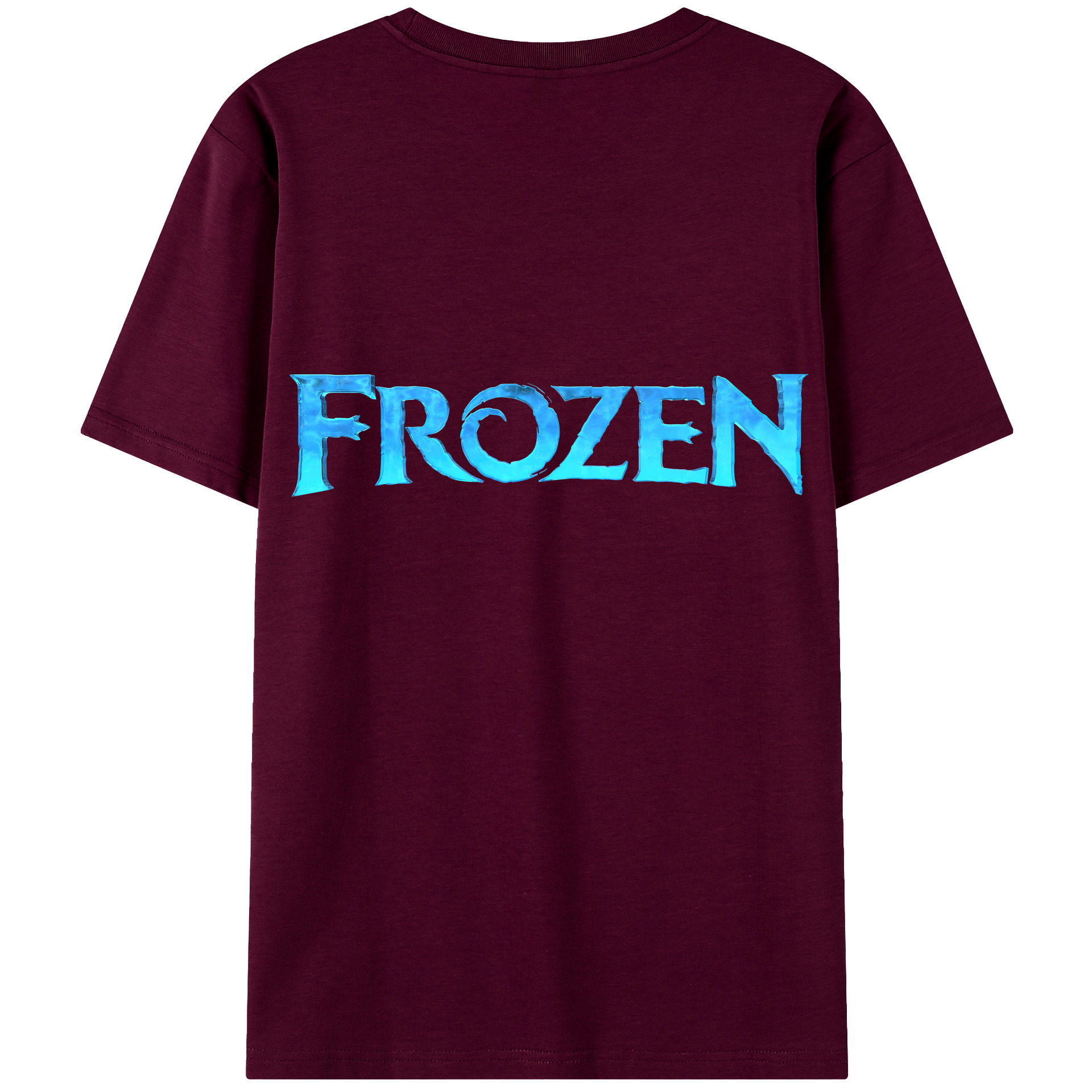 （画像用） アナと雪の女王 アンナ エルサ Frozen Anna Elsa レディース半袖Tシャツ(バックプリント)